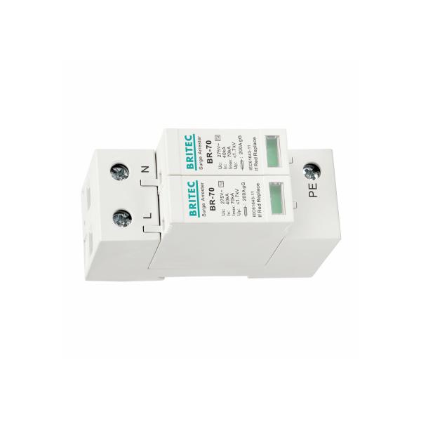 70kA Type 2 Surge Protection Device DIN Rail Mountable Surge Arrester IEC 61643-11 Compliant