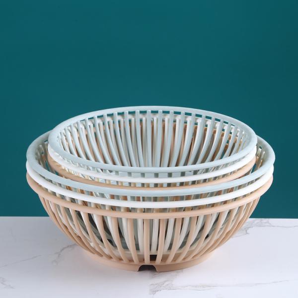 Ventilated Breathable Plastic Basket Organizer Moisture Proof