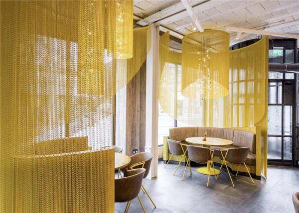 Diy Metal Drapery Aluminium Chain Door Fly Screen Curtain 90*210cm Anodized