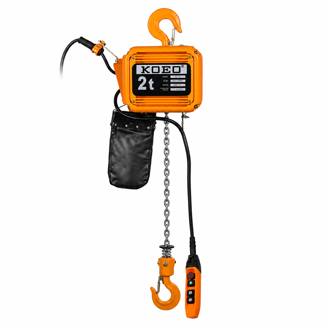 3.0KW Hook Chain Hoist Compact 2T Electric Chain Hoist Dual Speed EQ02-01 IS