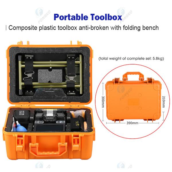 TFT Color LCD Display Fiber Optic Splicer , FONGKO Fiber Optic Splicing Machine