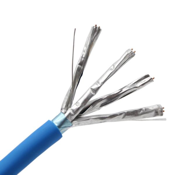 Rede protegida Stp Cat6A Lan Cable, cabo ethernet Cat6 exterior interno