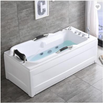 Moderno Branco 2 Pessoas Independentes Whirlpool Acrílico Com Painel Massagem de almofada