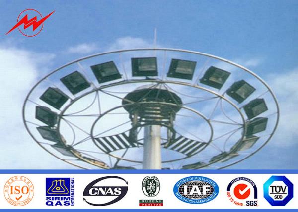 40M 60 luzes do diodo emissor de luz dos no. galvanizou a torre clara do estádio alto do mastro com o transporte redondo da lanterna