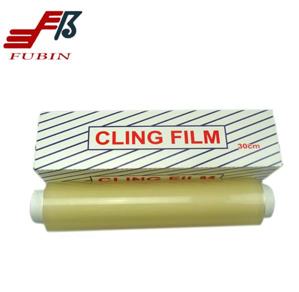 30cm 45cm Transparency Food Grade Pvc Cling Film Rolls