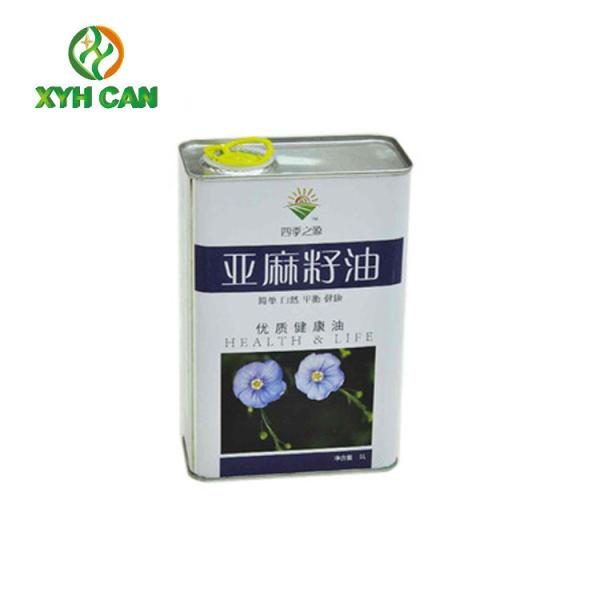 Serviço personalizado metal do Oem do projeto do quadrado de Olive Oil Tin Can Tinplate