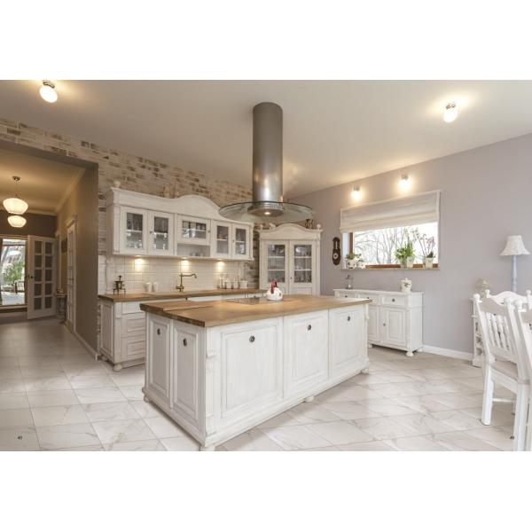 300x300mm Carrara white marble looks ceramic tile,rustic floor tile,white color