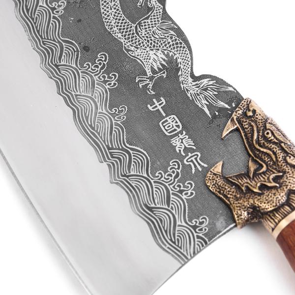 HRC58 Sharp Blade Handmade Custom Machete Kitchen Knives Carbon Steel