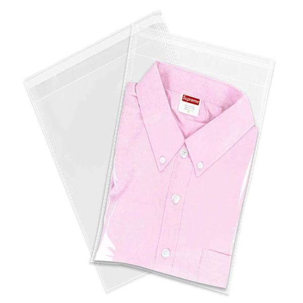 2mils Resealable Clear Self Adhesive Bags OPP Poly For Clothing