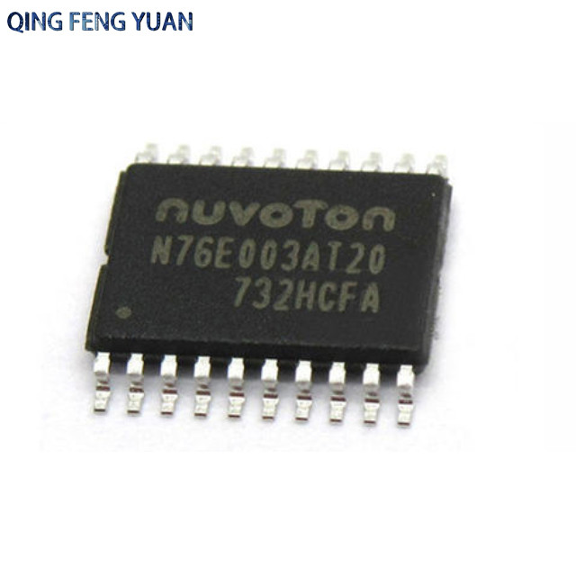 ВСПЫШКА 20TSSOP N76E003AT20TR Ics MCU 8BIT 18KB электронных блоков Nuvoton N76E003AT20