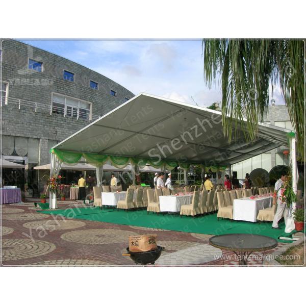 100 Seater Temporary Outdoor Garden Party Canopy Tent Open Gable Sunshade Construction