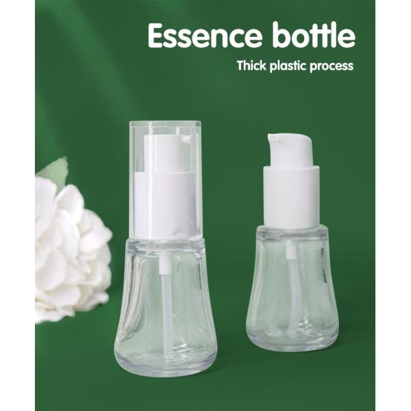 Прозрачная тяжелая бутылка 50% насоса лосьона стены 30мл ПКР ПЭТГ для масла сути сыворотки