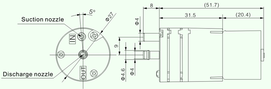 Микро- вачуумный насос DC 12V