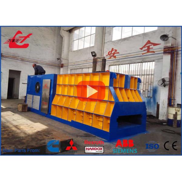 Esquileo horizontal del metal del esquileo hidráulico automático de la chatarra con el PLC de Mitsubishi/de Siemens