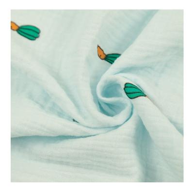 Reusable Washable Printed Muslin Fabric Soft Fabric Reactive Printed Sewing Material