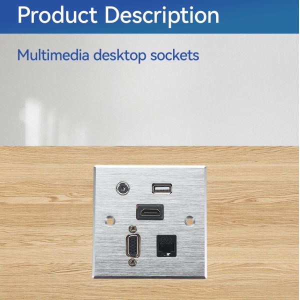 HDMI Wall Audio Video Outlet Boxes Multimedia Socket OEM