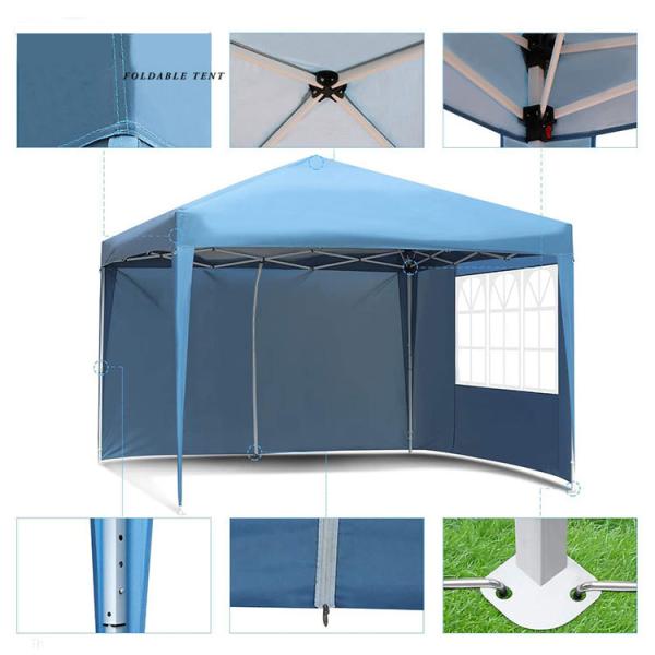 Stainless Steel Frame Polyester Cover Toldo Plegables Outdoor Folding Tent Gazebo 3x3