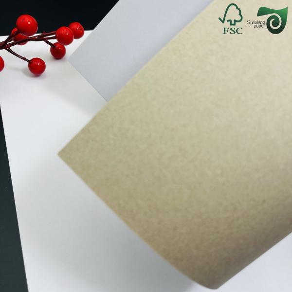 FSC Certified 200g 230g Printable Hard Fold Duplex Board With Grey Back For Notebook Covers