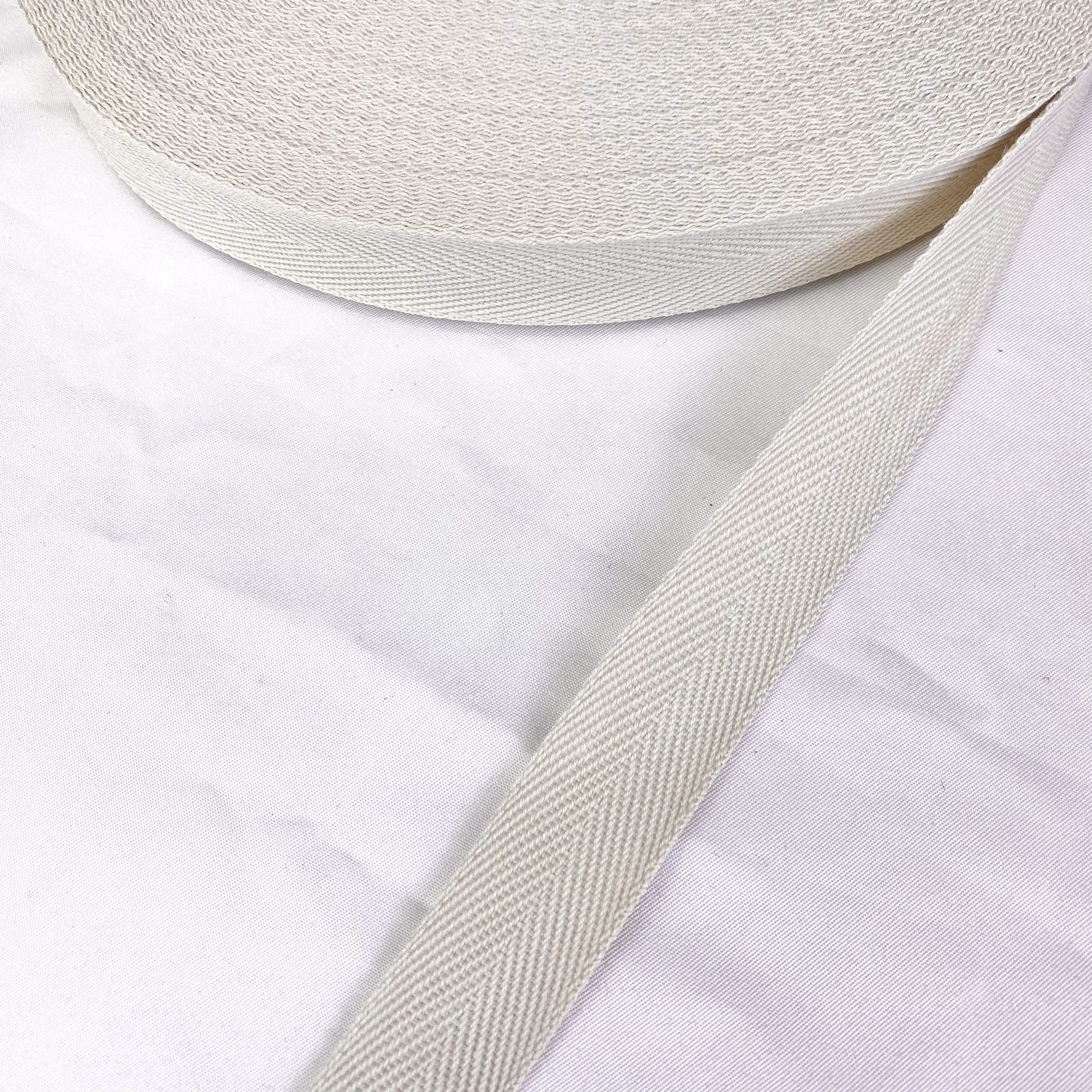 Herringbone polyester-cotton webbing Various colors Backpack strap Belt Handbag strap