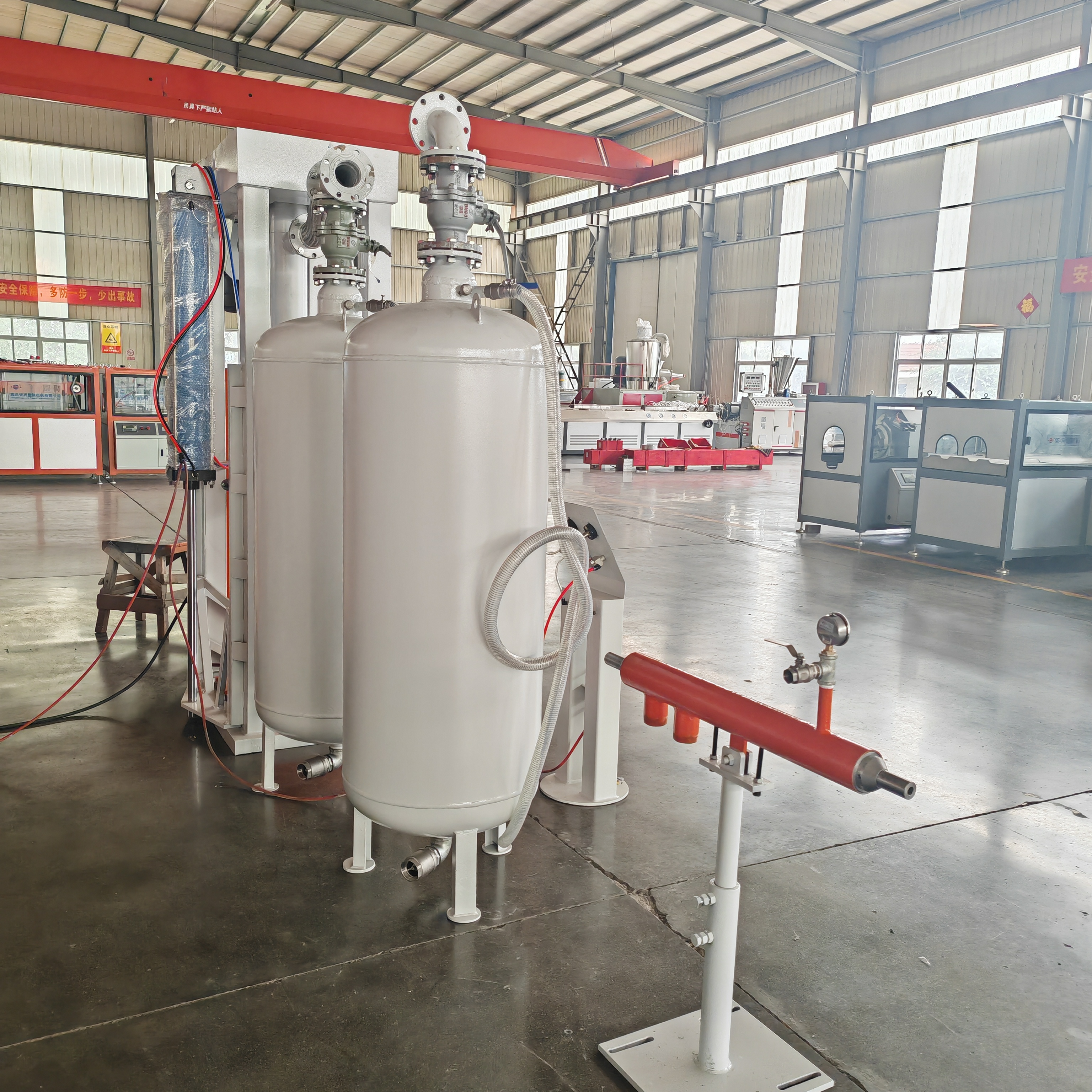 Full Automatic PC Strand Grease Filling and PE Coating Production Line Steel Cable Extruder Machine