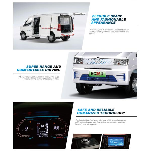 DFSK EC35III 38.7kWh Battery Electric Van 275-Mile Range With Fast Charging Cargo Van EV