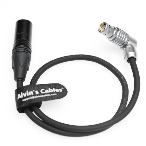 Alvins Cables Power Cable for Atomos NEON 31 17 24 4K Monitor Recorder XLR 4 Pin Male to Right Angle 6 Pin Female Power Cord for Atomos 50cm/19.7in