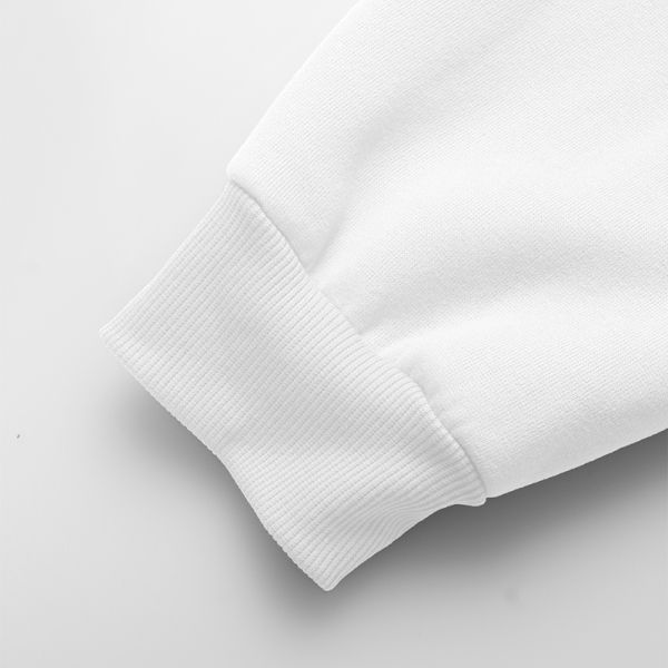 Knit 440g Women Sweatshirts Polyester Cotton Blend Gray Sweatshirt Womens