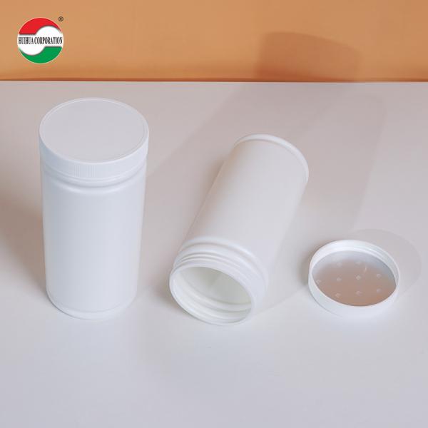 Botella cilíndrica de plástico transparente de 1000 ml HDPE con tapa de rosca para envasado de productos de salud HMD1000-88 Ecológica