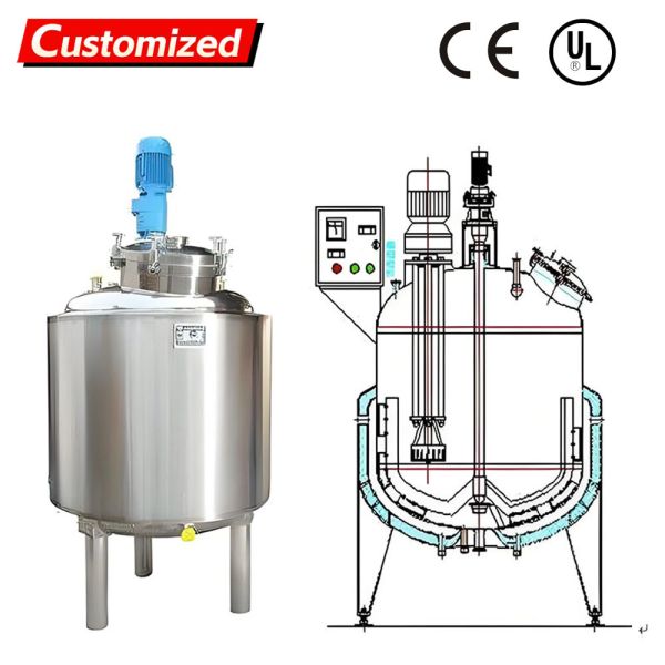 Custom-made 500L/1000L Stainless Steel Homogenizer and Disperser for Chemical Slurries and Liquid Mixing