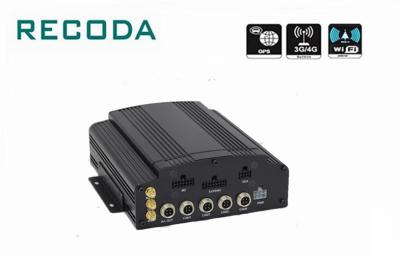 4CH HDD & SD Card Mirror Records HD Vehicle DVR 720P Analog