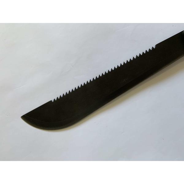 ODM Saw Tooth Black Blade Spring Steel Machete 20in Plastic Handle