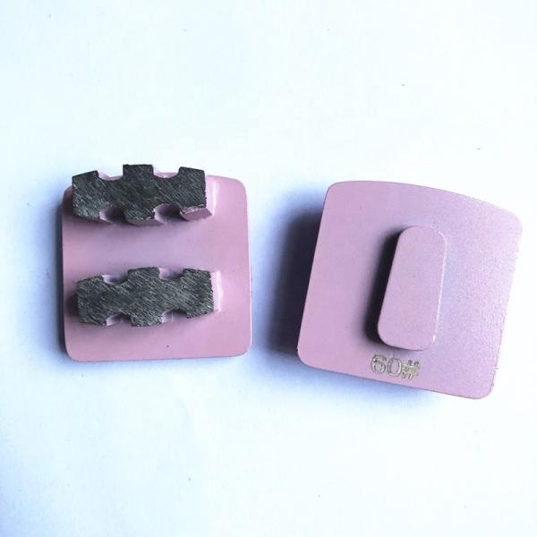 Hard Bond Redi Lock Grinding Shoes , 6 - 300 Grit Diamond Grinding Segments