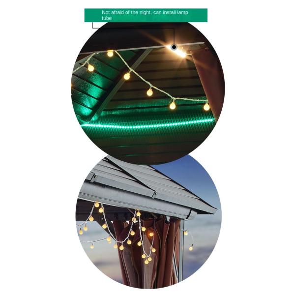 Aluminium Frame Summerhouses Luxury Outdoor Gazebo Tent With Hardtop Single Top 3x4m