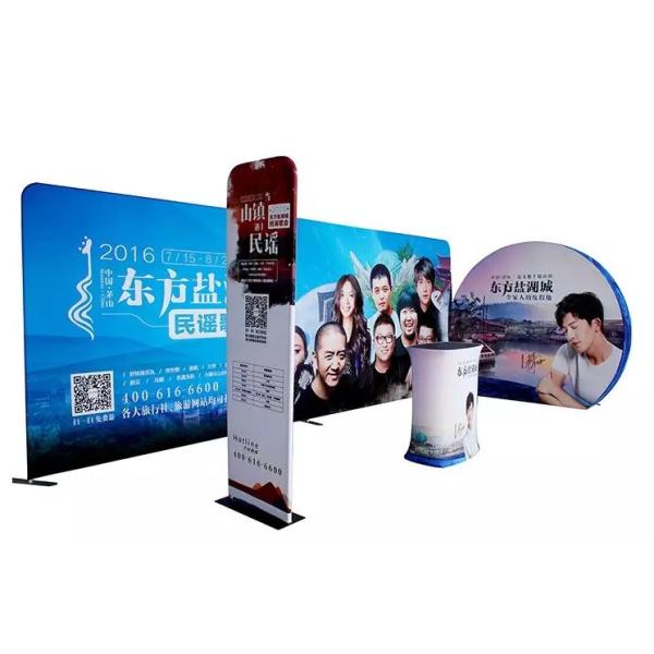 Easy Install Trade Show Booth Displays Custom Printed 6X3 Stand No Tools Required