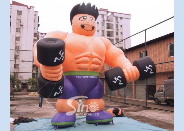 homem inflável do músculo a qualquer momento da aptidão alta de 5m para promoções da propaganda exterior N do GYM
