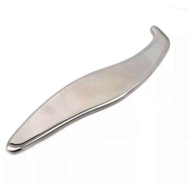 Silver Massage Tools Set 4pcs Stainless Steel Gua Sha Scraping Kit for Muscle Therapy