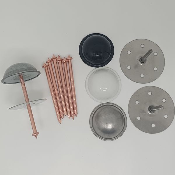 Stainless Steel SS304 Dome Cap Washer for Marine Insulation with Customized Size and Speed Clips