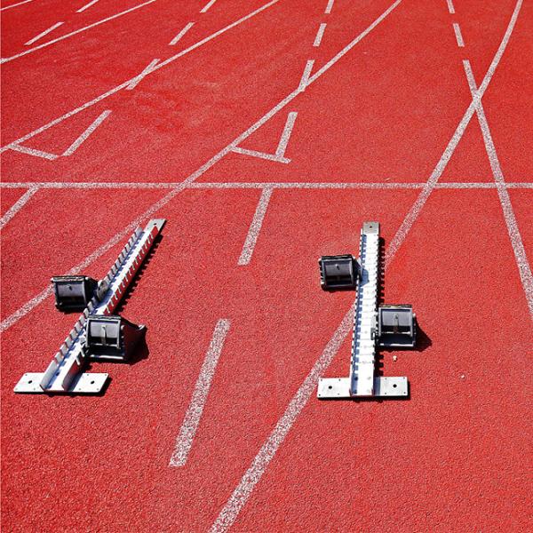 IAAF Cushioned PU Sports Flooring 15mm Sandwich Suface Paint