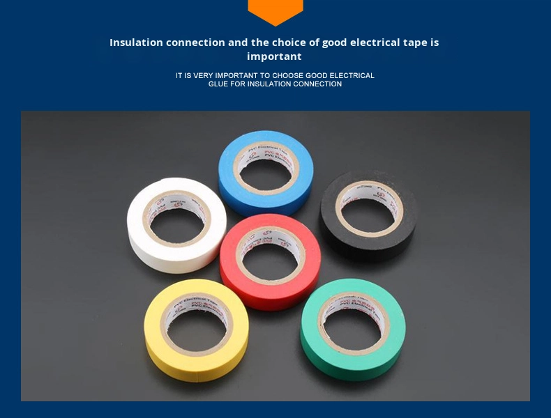 High Voltage Flame Retardant Jumbo Log Roll Electrical Tape Waterproof High Temperature PVC Electric Tape for Insulating Rubber