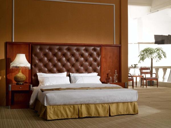Big Headboard Hotel Bedroom Furniture Sets Rustic Country Bedroom Sets 1800*2000*250 Bed