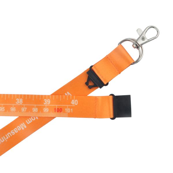 Orange Lanyard Clothing Tape Measure Comfortably Carry Measure Tapes 160cm X 2.5cm