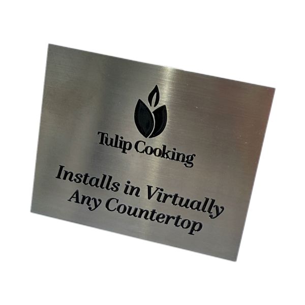 Smooth Laser Cut Metal Name Plates Silver Custom Logo Wall Sign