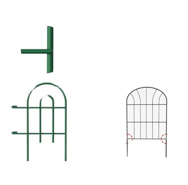 Decorative Garden Iron Fence Rustproof Green Iron Landscape Wire Folding Fencing