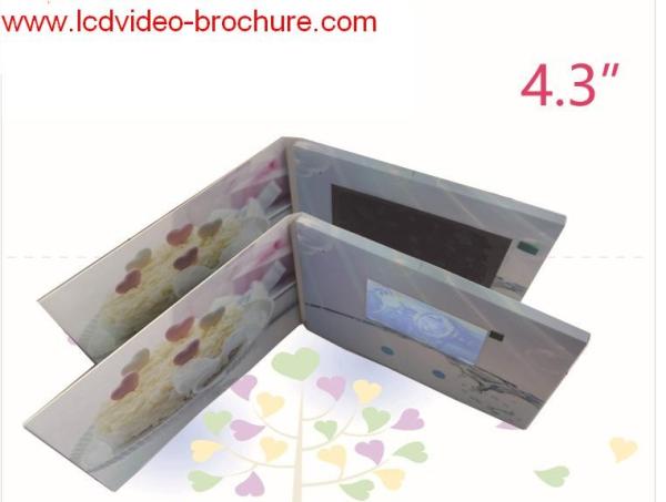 Advertising Rechargeable Video in print brochure MP3 / MP4 / wifi supported