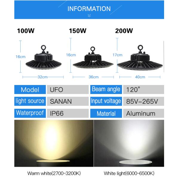 Waterproof ip66 Industrial 1000 watt led high bay light fixtures