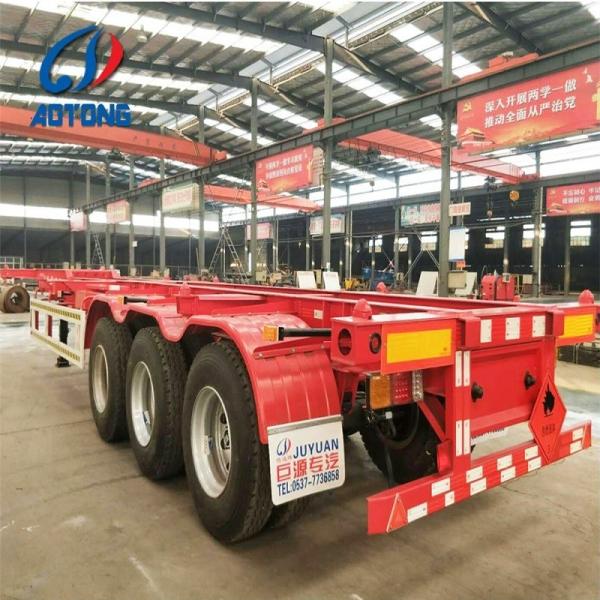 12500*2500*1550mm Produtor 20ft/40ft Skeleton Container Semi-trailer para EUA