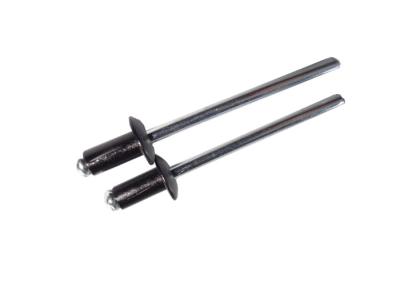 4X10 Close End Black Aluminum Blind Rivets Pull Through Mandrel DIN 7337