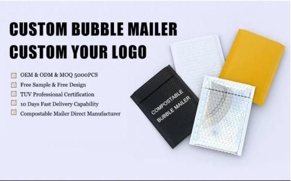 Eco Friendly Recycled Custom Padded Mailer Bags Gravure printing