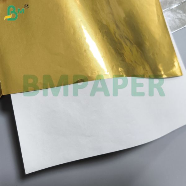 70g 80g Aluminum Foil Liner Paper Silver & Gold Color Excellent Barrier Properties