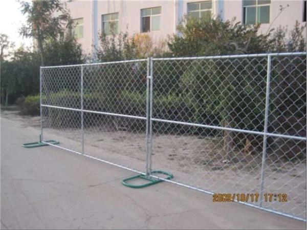 chain link temporary construction fence panels 6FT X 10F Mesh 2 3/8  x 2 3/8 ( 60mm x 60mm ) x 12 gauge wire